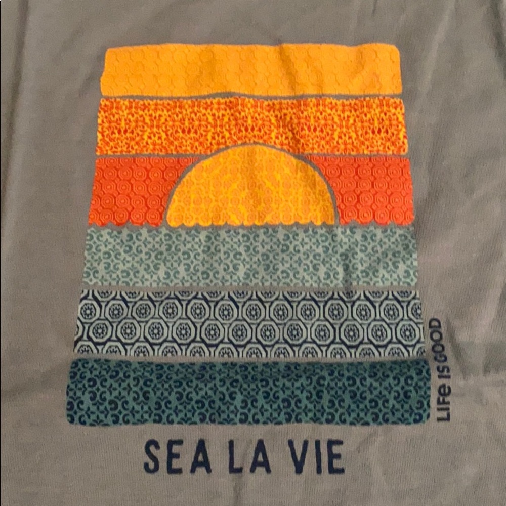 Life is good sea la vie t shirt - Picture 2 of 4